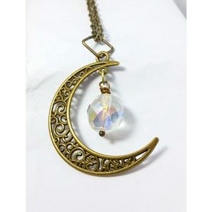 Crescent crystal moon